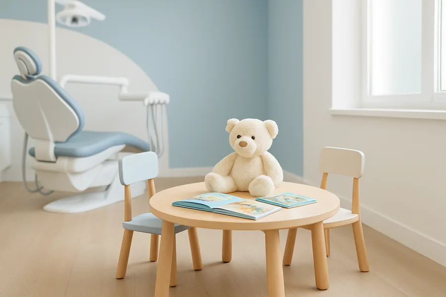 Children's corner at the Fort Myers pediatric dentistry office