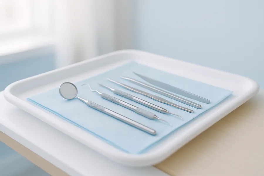 Dental tools used for denture fittings in Fort Myers